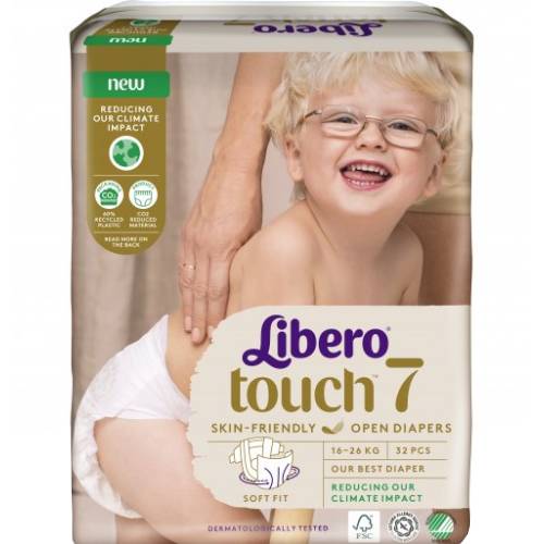 Підгузки LIBERO Touch 7 16-26 кг 32 шт (7322541750057) Тип підгузки