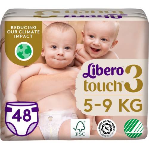 Підгузки LIBERO Touch 3 5-9 кг 48 шт (7322541750095)