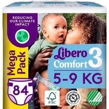 Підгузки Libero Comfort 5-9 кг 3 84 шт (7322541756738)