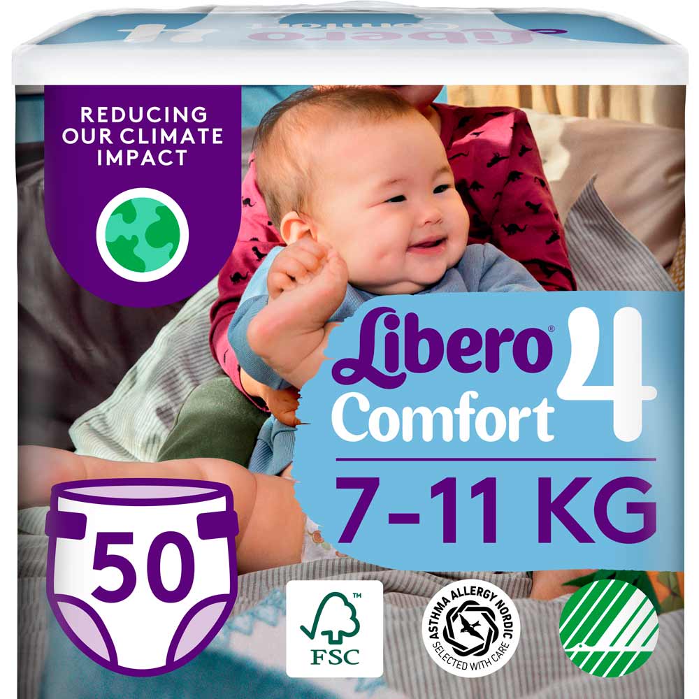 Підгузки Libero Comfort 7-11 кг 4 50 шт (7322541756844)