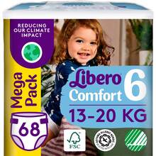 Підгузки Libero Comfort 13-20 кг 6 68 шт (7322541757025)