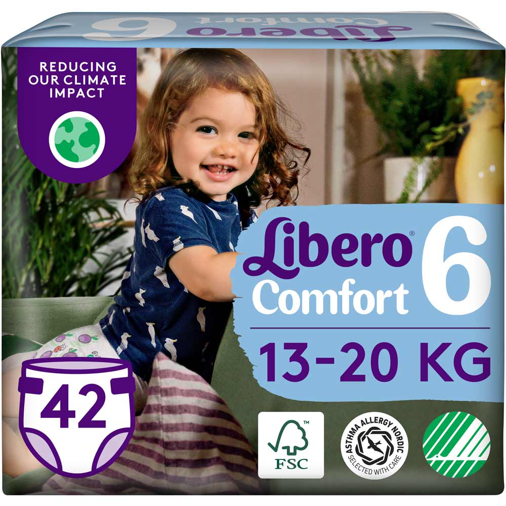 Підгузки Libero Comfort 13-20 кг 6 42 шт (7322541757049)