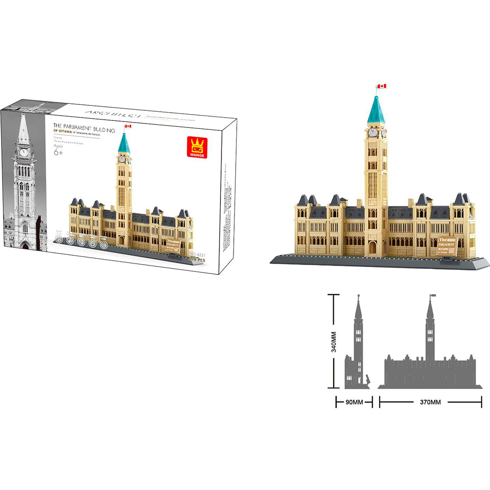 Конструктор Wange Парламентський пагорб-Будівля парламенту Канади (4221) Тематика будинки