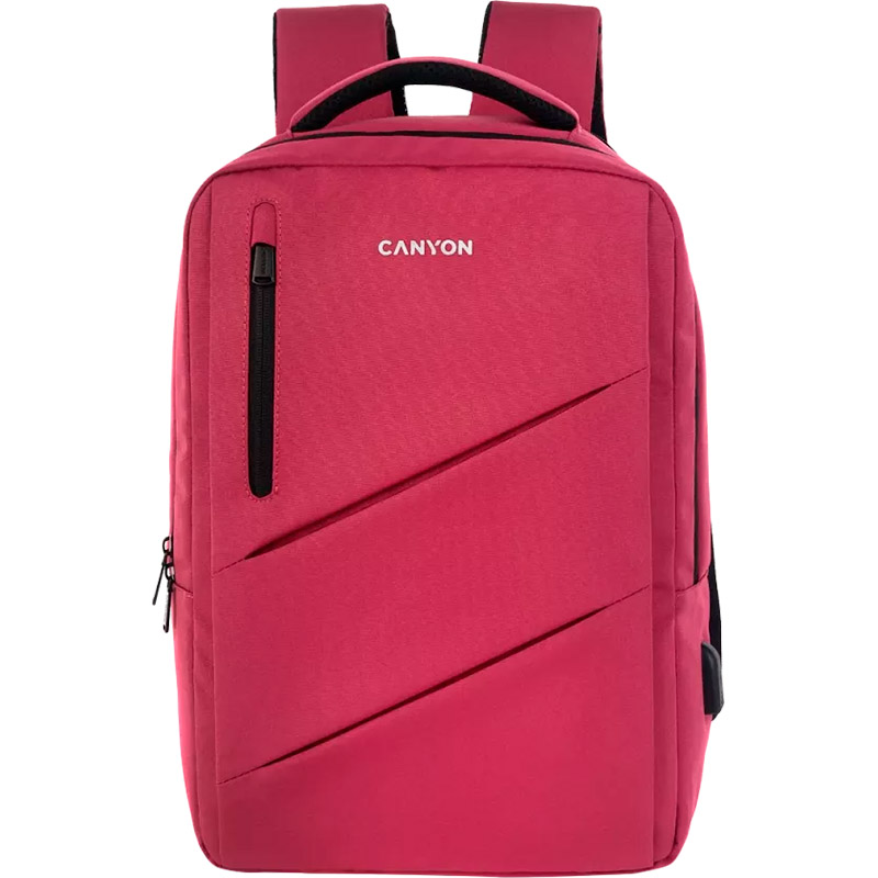 Рюкзак CANYON BPE-5 Urban USB 15.6" Burgundy (CNS-BPE5BD1)