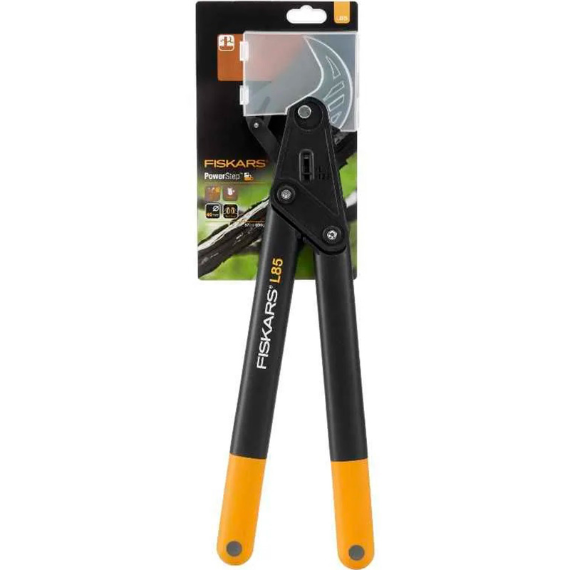 Гілкоріз FISKARS контактний PowerStep L85 (1000585) Особливості храповий механізм