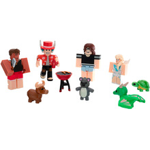 Игровой набор ROBLOX Multipack Adopt Me Backyard BBQ W7 4 фигурки и аксессуары (ROG0190)