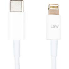 Кабель PowerPlant USB Type-C - Lightning 18W 1 м White (CA913268)