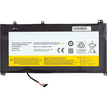 Аккумулятор POWERPLANT для ноутбуков LENOVO Ideapad U430 (L12M4P62) (long cable) 7.4V 7200mAh (NB481750)