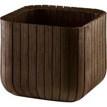 Горшок для растений Keter CUBE PLANTER L Brown (7290106927919)