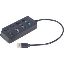 USB-хаб GEMBIRD 4 порти Black (UHB-U3P1U2P3P-01)