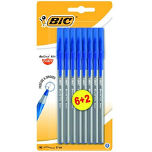 Набір ручок BIC Round Stic Exact 8шт Blue (932862)