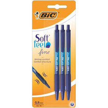 Набір ручок BIC Soft Feel Fine 3шт Blue (893221)