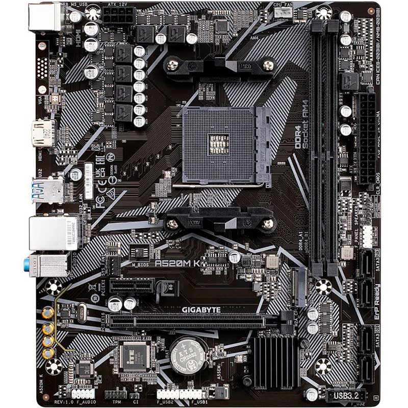 Материнская плата GIGABYTE A520M K