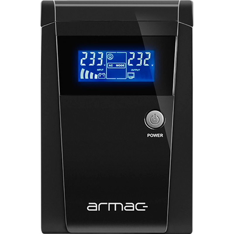 ИБП ARMAC OFFICE Line Interactive 1000VA 650W (O/1000E/LCD) Тип линейно-интерактивный (line-interactive)