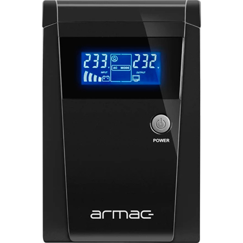 ИБП ARMAC OFFICE Line Interactive 1000VA 650W (O/1000F/LCD) Тип линейно-интерактивный (line-interactive)