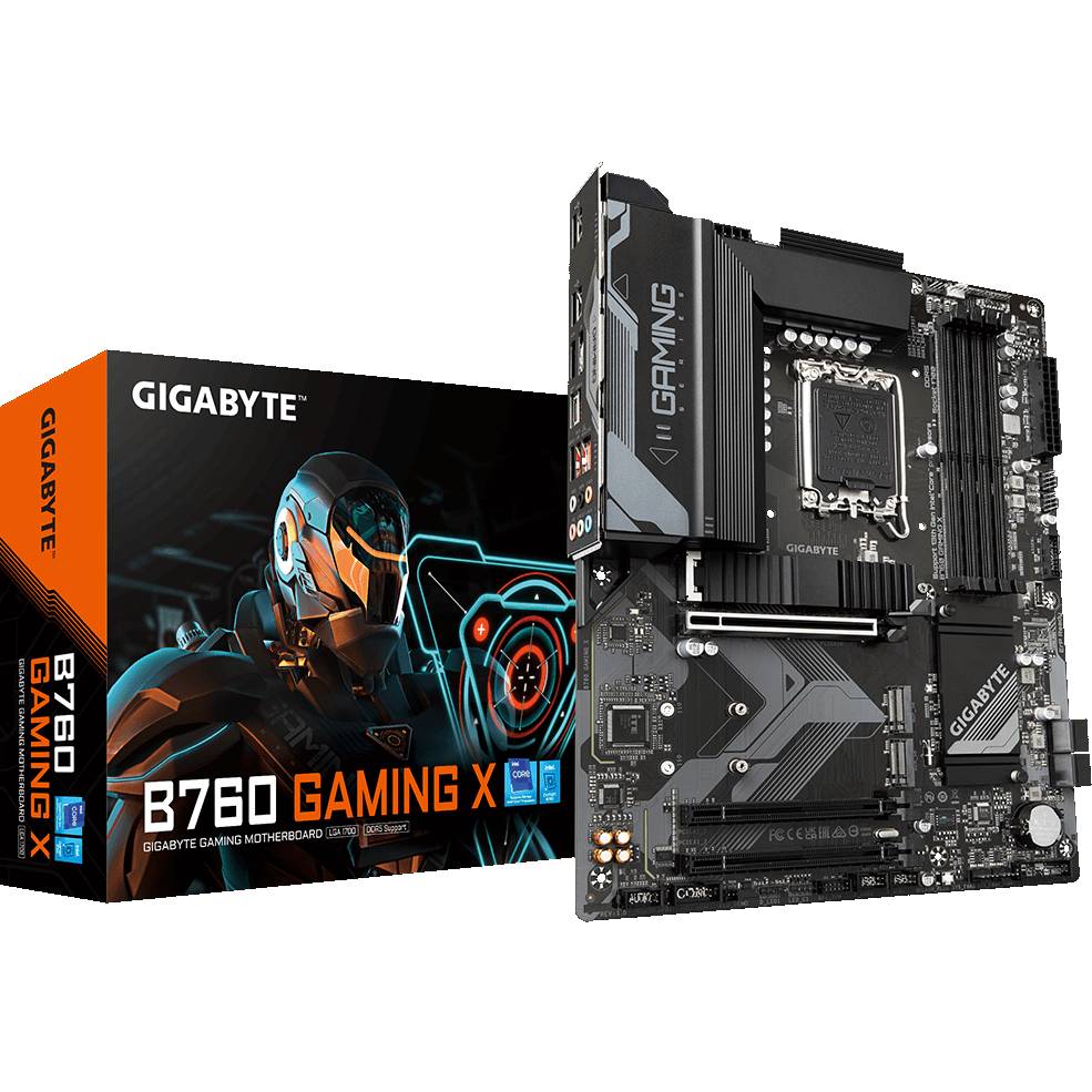 Материнская плата GIGABYTE B760 GAMING X Поддерживаемые процессоры 13-е поколение и 12-е поколение Intel Core, Pentium Gold і Celeron