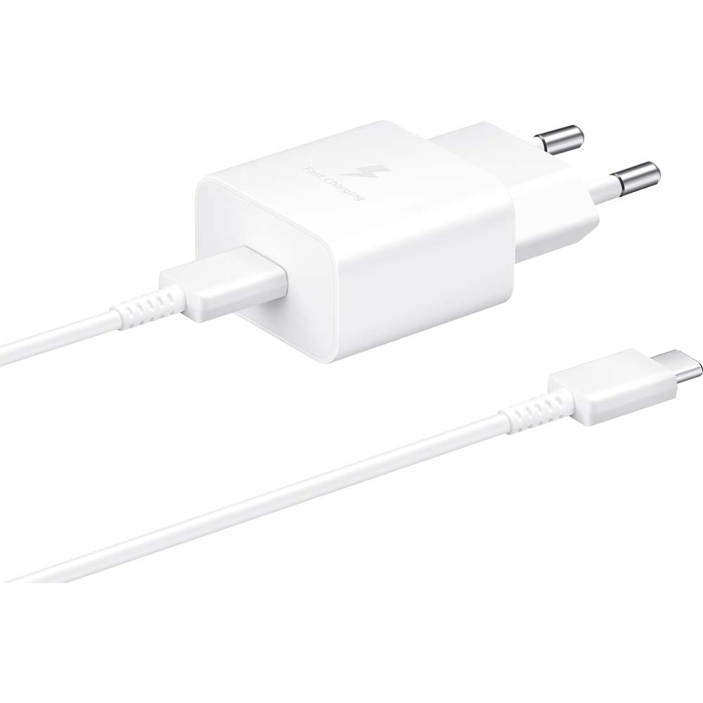 Зарядний пристрій Samsung 15W Power Adapter Type-C Cable White (EP-T1510XWEGRU) Зарядний пристрій Samsung 15W Power Adapter Type-C Cable White (EP-T1510XWEGRU)