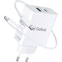 Сетевое зарядное устройство Gelius X-Duo PRO 45W GP-HC053 White (00000092355)