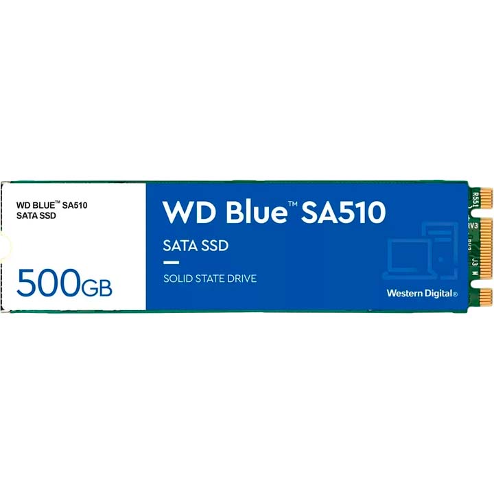 SSD накопичувач Western Digital Blue SA510 500GB M.2 NAND TLC (WDS500G3B0B) SSD накопичувач Western Digital Blue SA510 500GB M.2 NAND TLC (WDS500G3B0B)