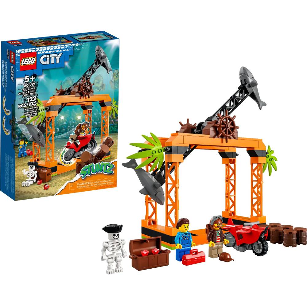 Конструктор LEGO City Stuntz Каскадерське завдання Напад Акули (60342) Тип класичний