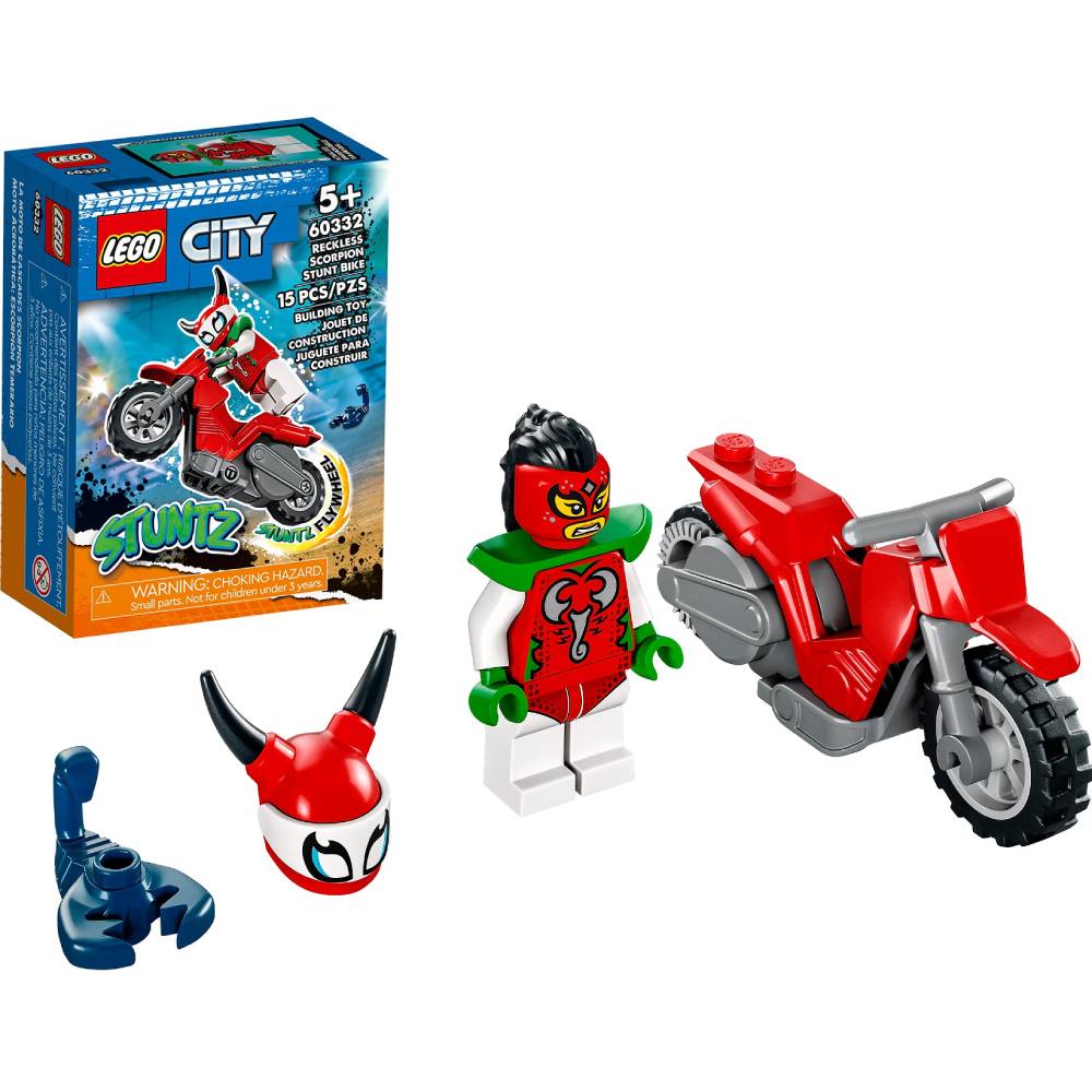 Конструктор LEGO City Stuntz Каскадерський мотоцикл Авантюрного скорпіона (60332) Тип класичний