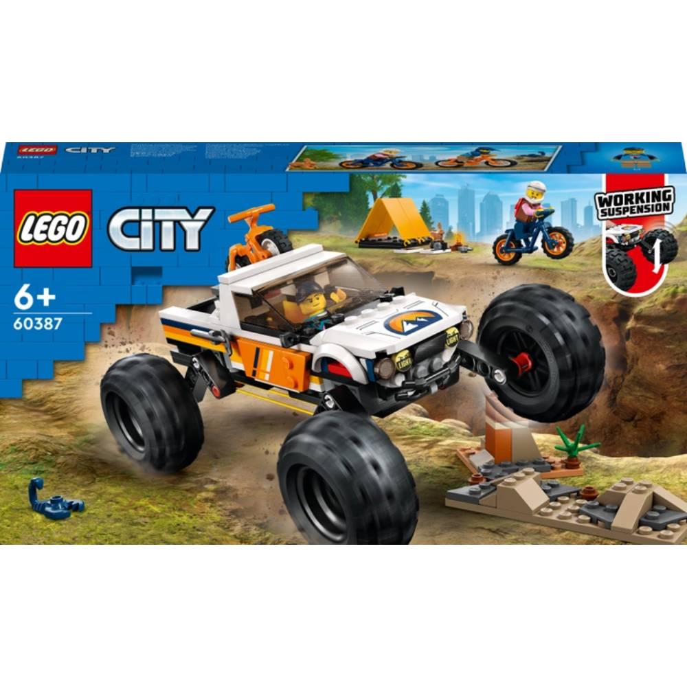 Конструктор LEGO City Пригоди на позашляховику 4x4 (60387)