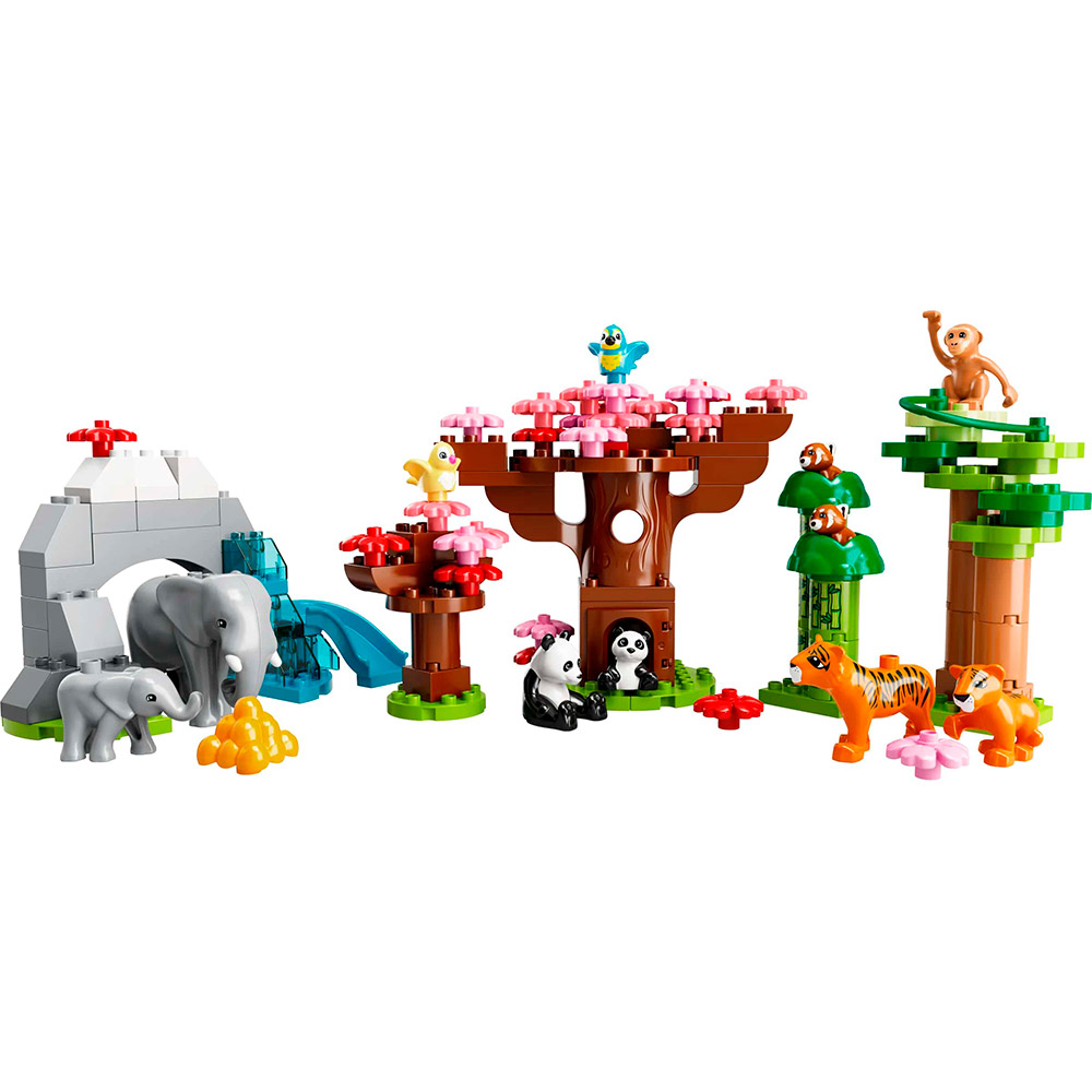 Конструктор LEGO DUPLO Town Дикі тварини Азії 117 деталей (10974) Тип класичний