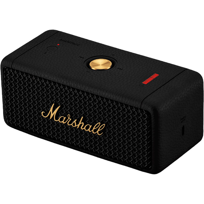 Портативна акустика MARSHALL Portable Speaker Emberton II Black and Brass (1006234) Формат 2.0
