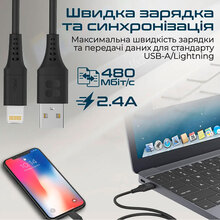 Кабель PROMATE Lightning - USB (powerlink-ai200.black)