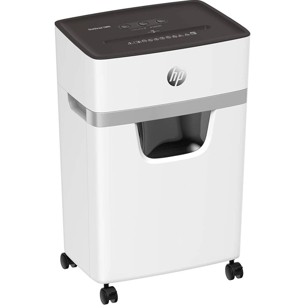 Шредер HP OneShred 12MC, 25 л (2806) Основні характеристики тип різання:мікропоперечний; таємність 5 рівень; ширина різання 220 мм; розмір фрагментів 2×15 м; у листів (70 г/м2) 12 шт.