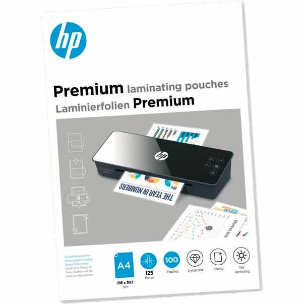 Фото - Папір HP Плівка для ламінування  Premium Laminating Pouches A4 125 мкм 100 шт (91 