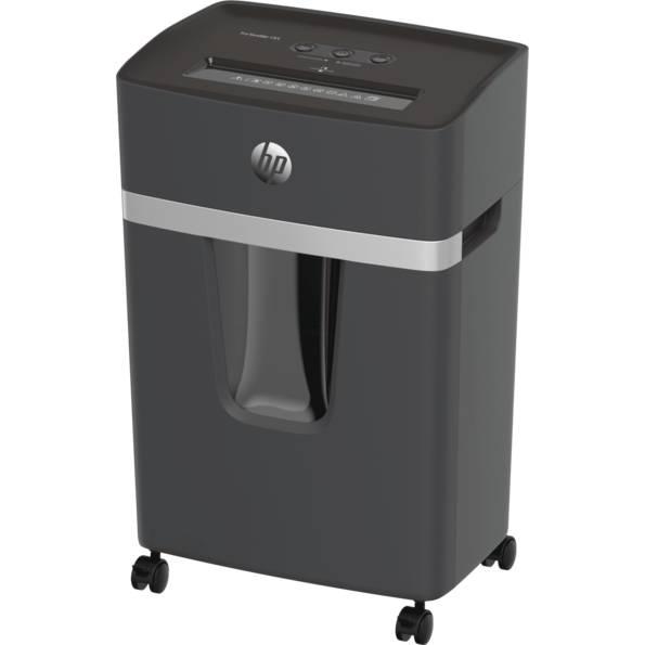 Шредер HP Pro Shredder 15CC, 20 л (2811) Основні характеристики тип різання:поперечний; таємність 4 рівень; ширина різання 220 мм; розмір фрагментів 4×35 мм; у листів (70 г/м2) 15 л. (80 г/м2); об'єм кошика 20 л.