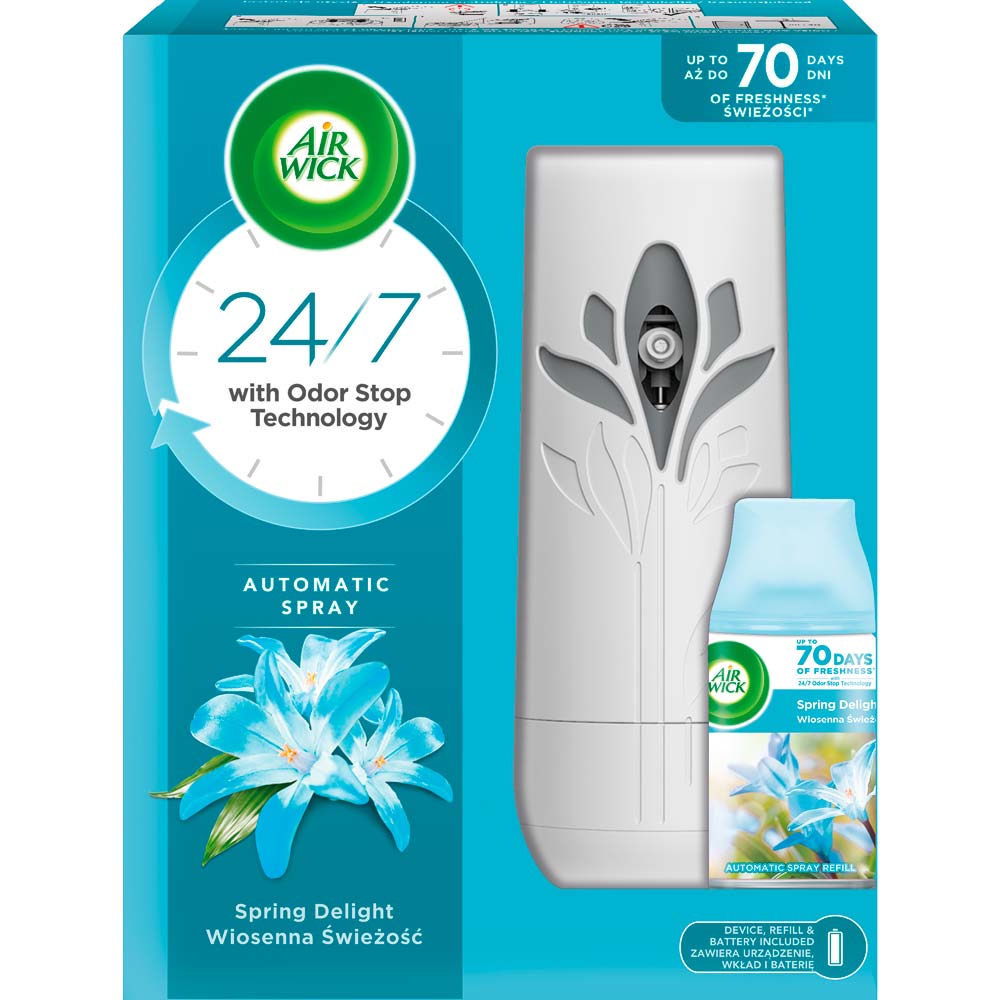 Автоматический освежитель воздуха Airwick Freshmatic Complete Pure Spring Delight Весеннее настроение 250 мл (3039778)