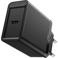 Сетевое зарядное устройство VENTION USB Type C + QC4.0 (20W) Black (FADB0-EU)