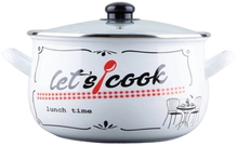 Кастрюля GUSTO Let`s Cook 3,1 л White (GT-T-118-LCW)