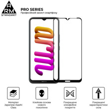 Защитное стекло ARMORSTANDART Pro для Nokia C21 Plus Black (ARM62198)