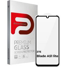 Защитное стекло ARMORSTANDART Full Glue для ZTE Blade A51 lite Black (ARM65501)