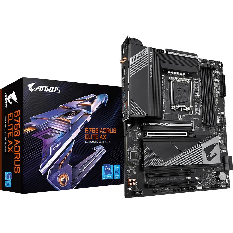 Материнська плата GIGABYTE B760 AORUS ELITE AX Чіпсет Intel B760