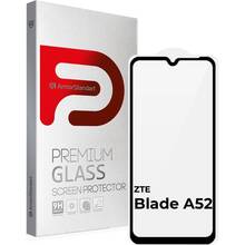 Защитное стекло ARMORSTANDART Full Glue для ZTE Blade A52 Black (ARM65502)