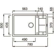 Мийка ELLECI UNICO 310 NERO 40 (8032557038184)