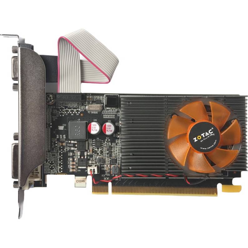 Видеокарта ZOTAC GeForce GT 710 Low Profile 2GB 64bit 954/1600MHz (ZT-71310-10L)