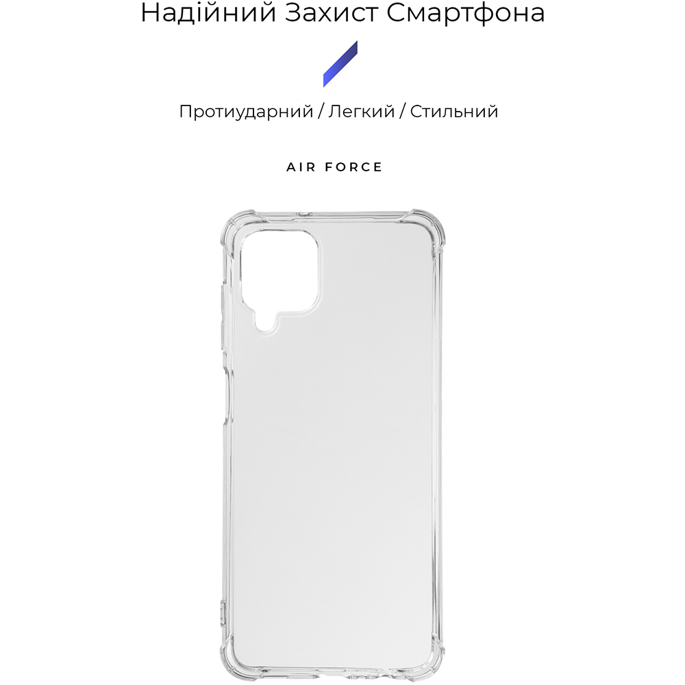 Чохол ARMORSTANDART Air Force для Samsung A12/M12/A12 Naho Transparent (ARM62096) Сумісність за моделлю Samsung Galaxy A12