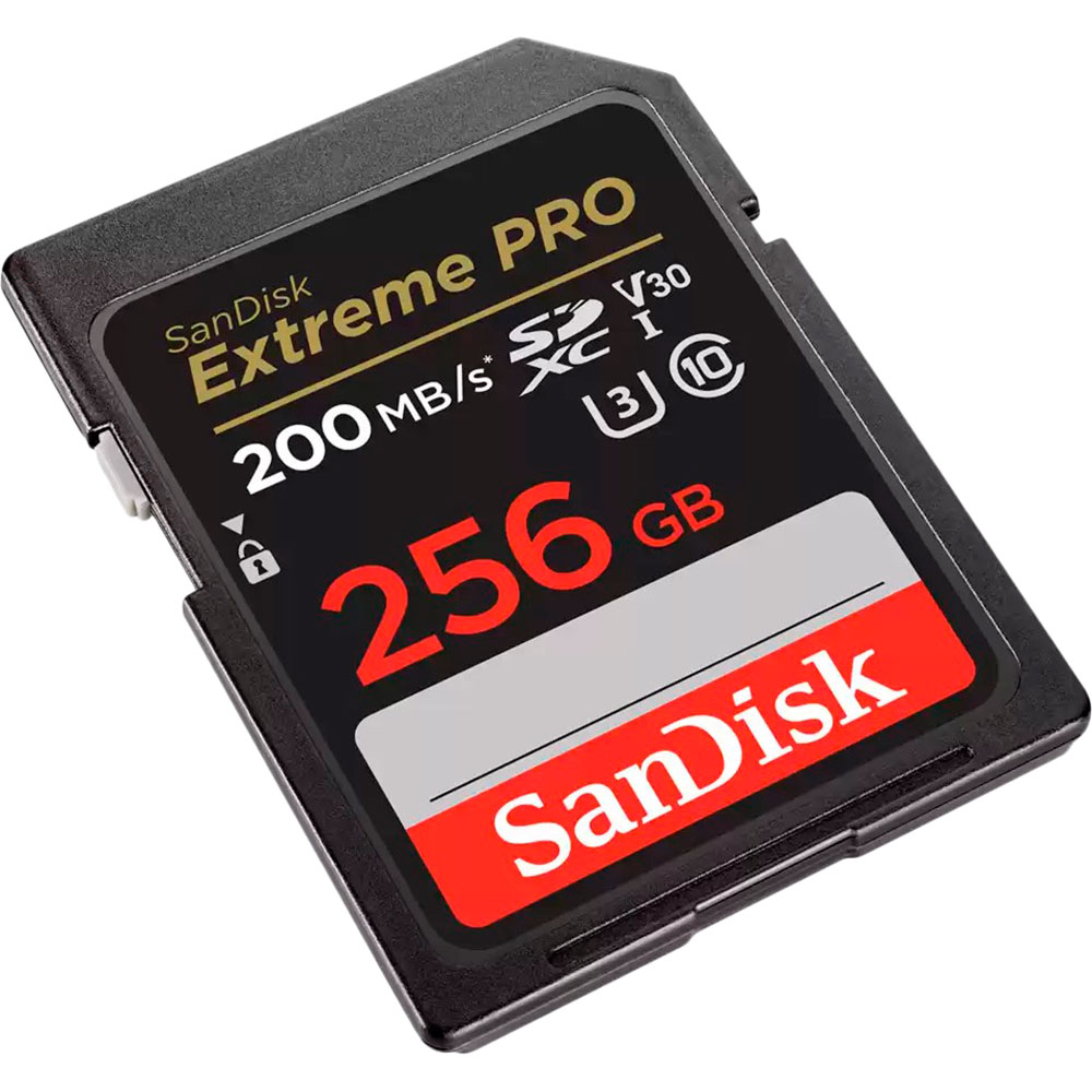 Карта пам'яті SANDISK SD 256GB C10 UHS-I U3 R200/W140MB/s Extreme Pro V30 (SDSDXXD-256G-GN4IN) Тип карти SDXC
