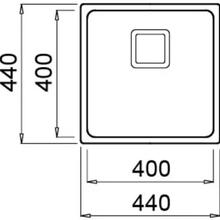 Мойка ELLECI W-SQUARE 400 (8031873602567)