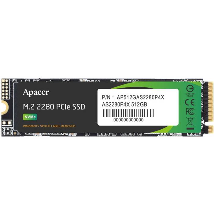 SSD накопитель APACER 512GB AS2280P4X M.2 PCIe 3.0 3D TLC (AP512GAS2280P4X-1) SSD накопитель APACER 512GB AS2280P4X M.2 PCIe 3.0 3D TLC (AP512GAS2280P4X-1)