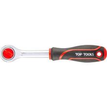 Ключ-тріскотка TOP TOOLS 1/4" 24 зубці 150 мм (38D101)