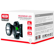 Ліхтар XO YH01 600 mAh Black (1283126558528) Ліхтар XO YH01 600 mAh Black (1283126558528)