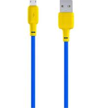 Кабель GELIUS Full Silicon GP-UCN001M USB - Micro-USB 1.2 м Желтый/Голубой (00000090467)