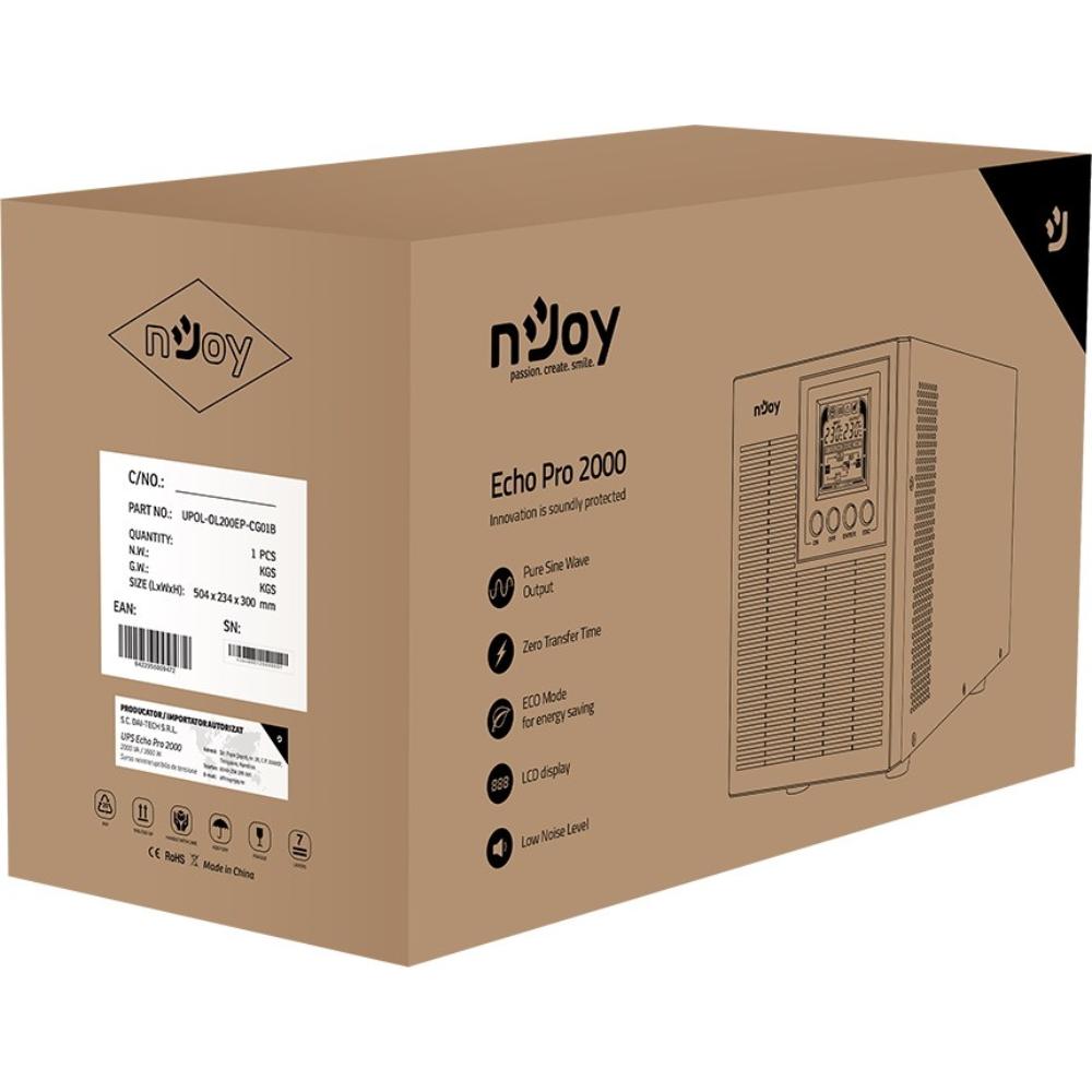 ДБЖ NJOY Echo Pro 2000 (UPOL-OL200EP-CG01B) Тип запобіжника автоматичний