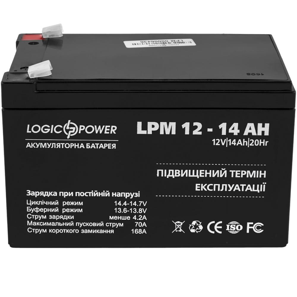 Акумулятор LOGICPOWER LPM 12V 14AH AGM (LP4161)